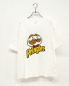 PRINGLES　プリングルズ　2009T　半袖　サガラ刺繍　ミスターP　2009年デザイン　立体ロゴ　ビッグシルエット　ドロップショルダー　ユニセックス　クルーネック