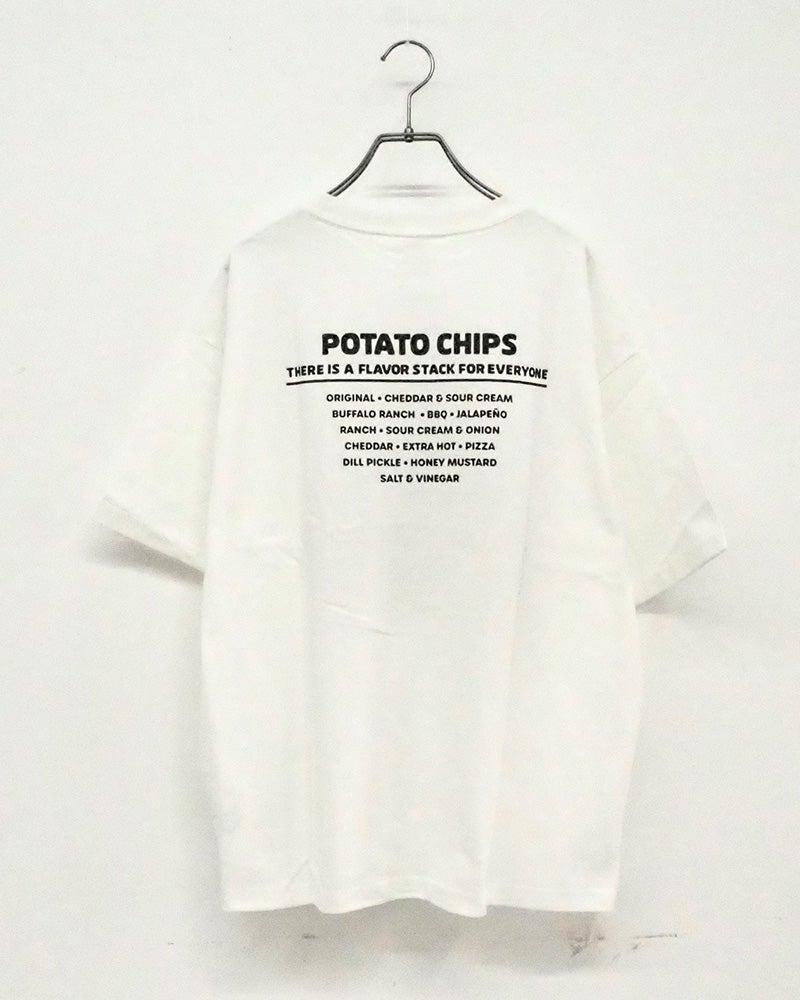 PRINGLES　プリングルズ　2009T　半袖　サガラ刺繍　ミスターP　2009年デザイン　立体ロゴ　ビッグシルエット　ドロップショルダー　ユニセックス　クルーネック
