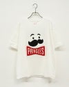 PRINGLES　プリングルズ　サガラT　半袖　サガラ刺繍　ミスターP　企業キャラクター　立体ワッペン　ビッグシルエット　ドロップショルダー　ユニセックス　クルーネック