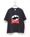 PRINGLES　プリングルズ　サガラT　半袖　サガラ刺繍　ミスターP　企業キャラクター　立体ワッペン　ビッグシルエット　ドロップショルダー　ユニセックス　クルーネック
