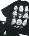 gym master　ジムマスター　BETTER DAYS ビッグTEE　半袖　バックプリント　ワンポイント刺繍　ビッグシルエット　ドロップショルダー　コットン100%　大人カジュアル