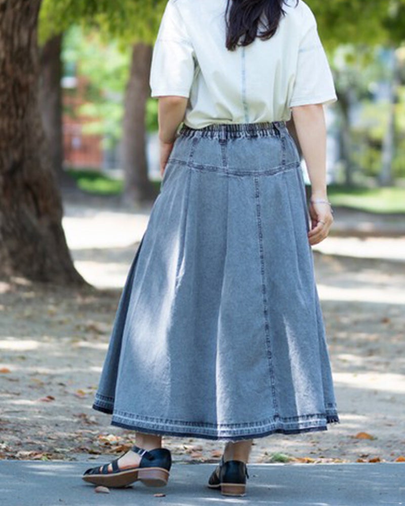 クロスカットデニムスカート | &Vogue STORE