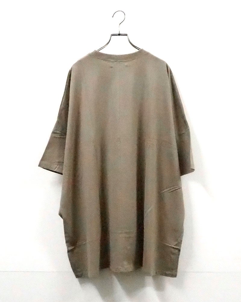 imiless リミレス バタフライT 半袖Tシャツ オーバーサイズビッグシルエット フロントバタフライグラフィックプリント ネオンカラー立体ロゴ 英字メッセージ ドロップショルダー サイドスリット 前後差ヘム フリーサイズ ストリートカジュアル アメカジテイストコーデ