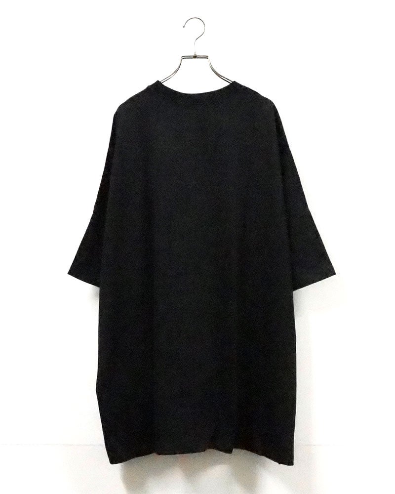 imiless リミレス バタフライT 半袖Tシャツ オーバーサイズビッグシルエット フロントバタフライグラフィックプリント ネオンカラー立体ロゴ 英字メッセージ ドロップショルダー サイドスリット 前後差ヘム フリーサイズ ストリートカジュアル アメカジテイストコーデ