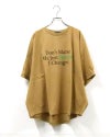 limiless リミレス 英字ロゴT 半袖Tシャツ オーバーサイズビッグシルエット フロントメッセージロゴプリント 英字グラフィック 一部配色デザイン ドロップショルダー 前後差ラウンドヘム フリーサイズ 全5カラー ストリートカジュアル アメカジテイスト大人コーデ