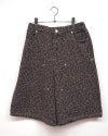 VISION STREET WEAR ヴィジョンストリートウェア VISIONスケーターデニムショーツ ハーフパンツ バギーワイドシルエット ひざ下丈