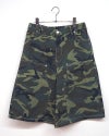 VISION STREET WEAR ヴィジョンストリートウェア VISIONスケーターデニムショーツ ハーフパンツ バギーワイドシルエット ひざ下丈