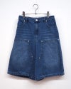 VISION STREET WEAR ヴィジョンストリートウェア VISIONスケーターデニムショーツ ハーフパンツ バギーワイドシルエット ひざ下丈