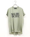 8Laboratory エイトラボラトリー 汗シミ防止天竺ドルマンプルオーバー 半袖Tシャツ フロント英字ロゴプリント バックドレープデザイン 後ろ姿立体切替 ドルマンスリーブワイドシルエット 汗シミ防止加工天竺生地 フリーサイズ 全4カラー ナチュラルカジュアル