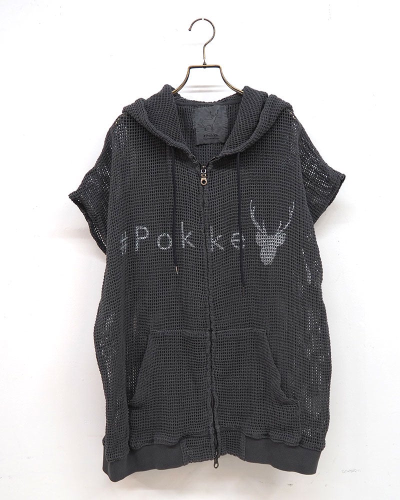 #Pokke ピグメントメッシュフーディベスト