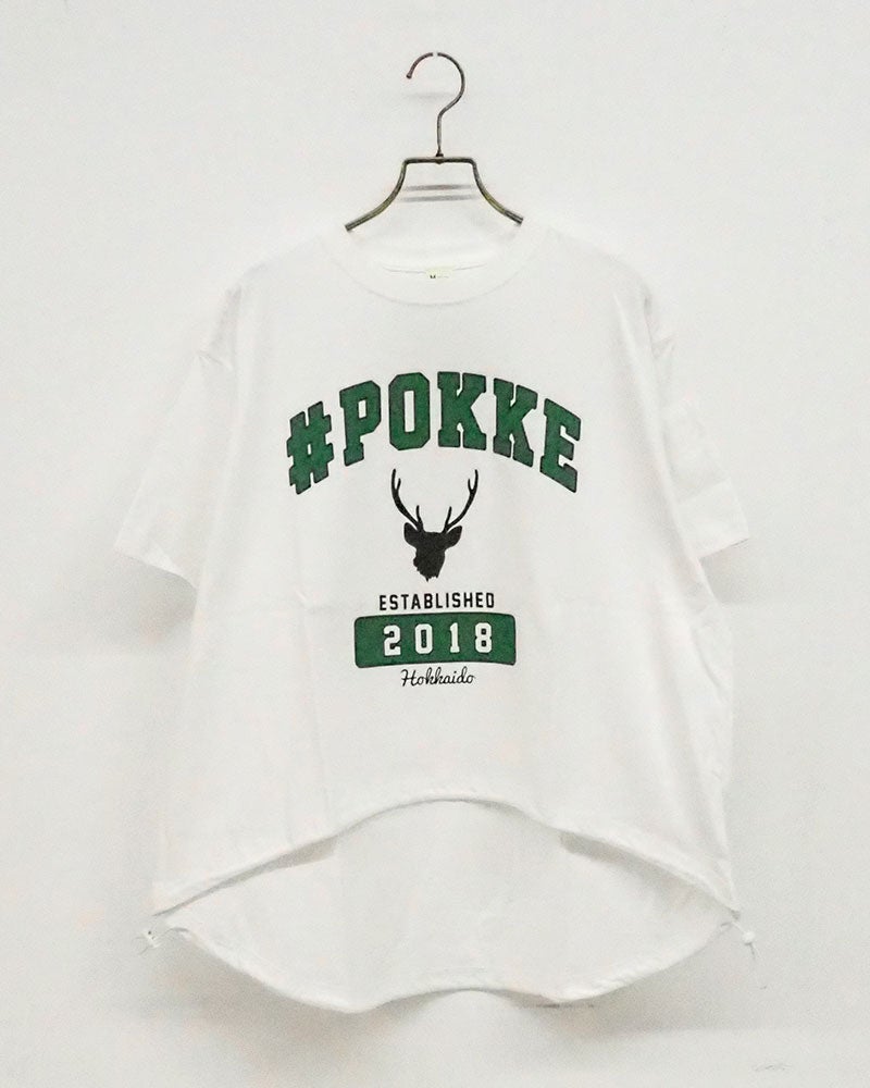 #Pokke 裾ドロストプリントS/S
