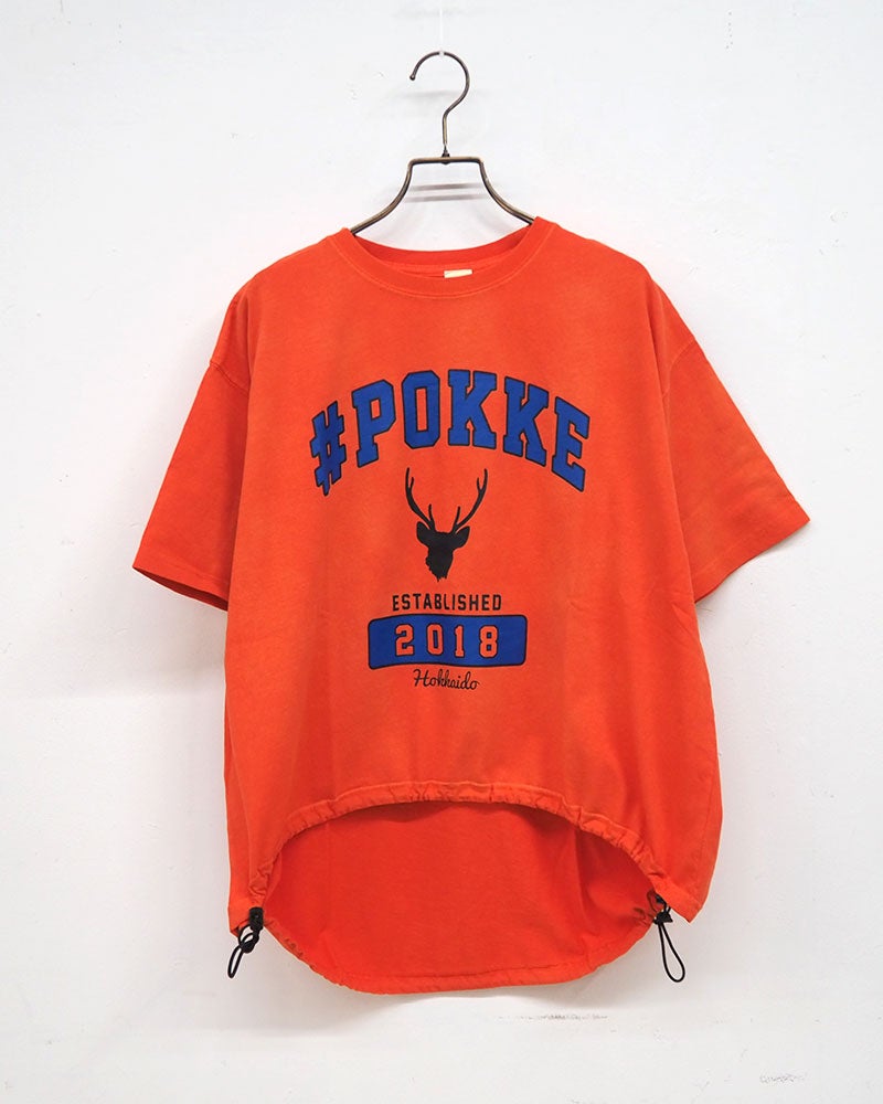 #Pokke 裾ドロストプリントS/S