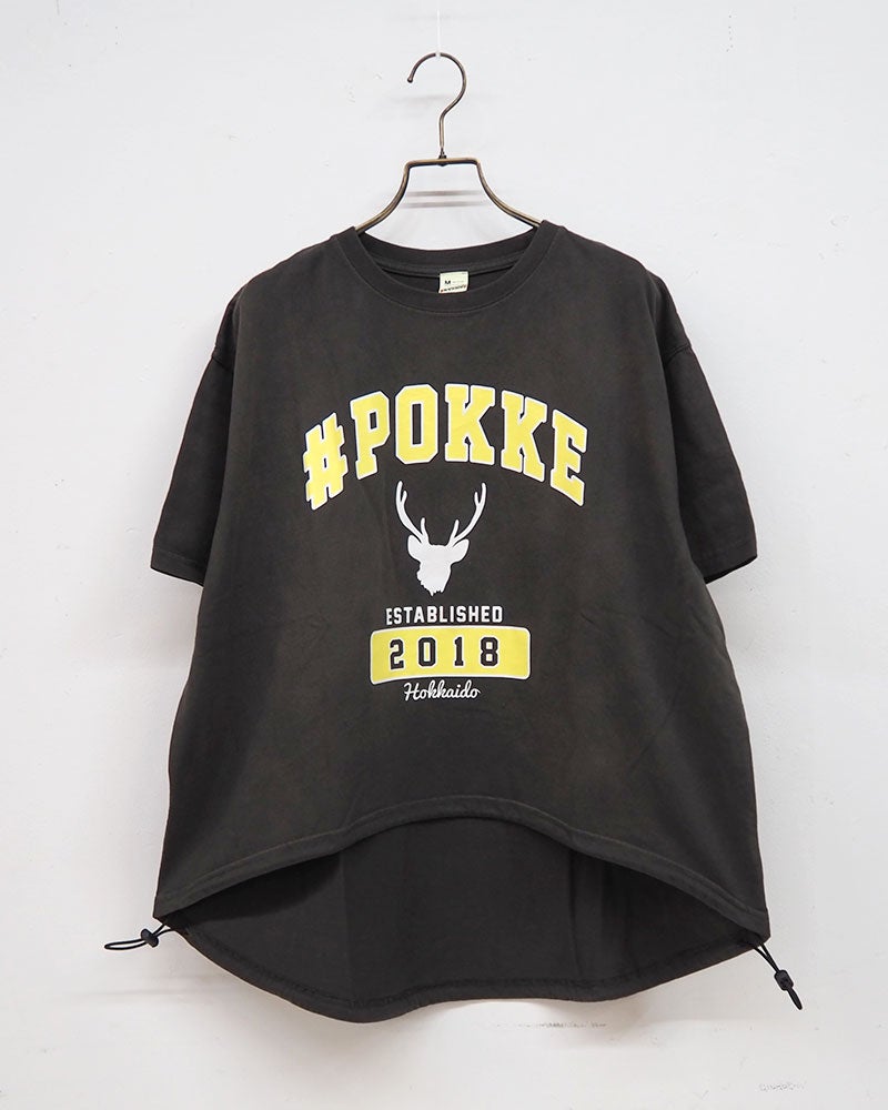 #Pokke 裾ドロストプリントS/S
