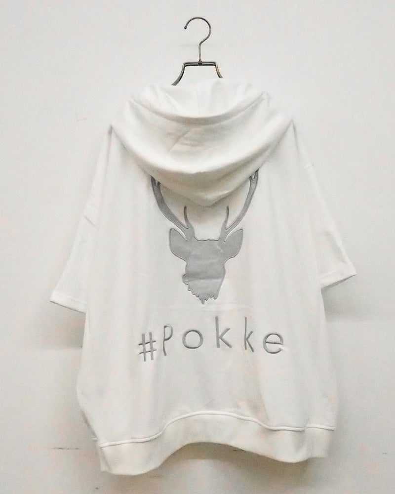 #Pokke ピグメントドルマンZIPパーカー