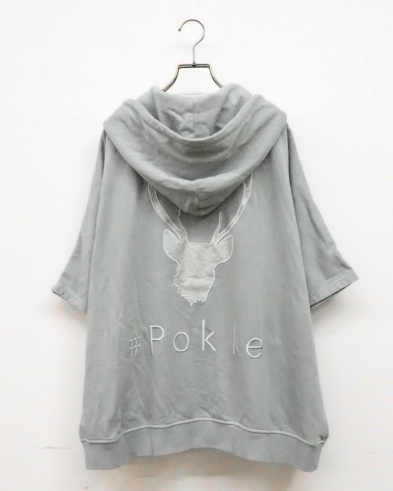 #Pokke ピグメントドルマンZIPパーカー