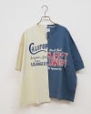 LIME.INC 天竺リメイク風プリントT 天竺 CALIFORNIA ロゴ プリント リメイク風 プリント Tシャツ