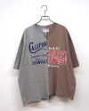 LIME.INC 天竺リメイク風プリントT 天竺 CALIFORNIA ロゴ プリント リメイク風 プリント Tシャツ