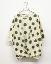 LIME.INC 天竺中水玉柄カシュクール ドルマン カシュクール トップス Tシャツ