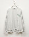 limiless リミレス スポーティプリントロンT 長袖Tシャツカットソー 左胸シンプルワンポイント英字プリント バックメッセージロゴプリントデザイン 裾ドローコードドロスト仕様 袖口リブ 前後差ラウンドヘム