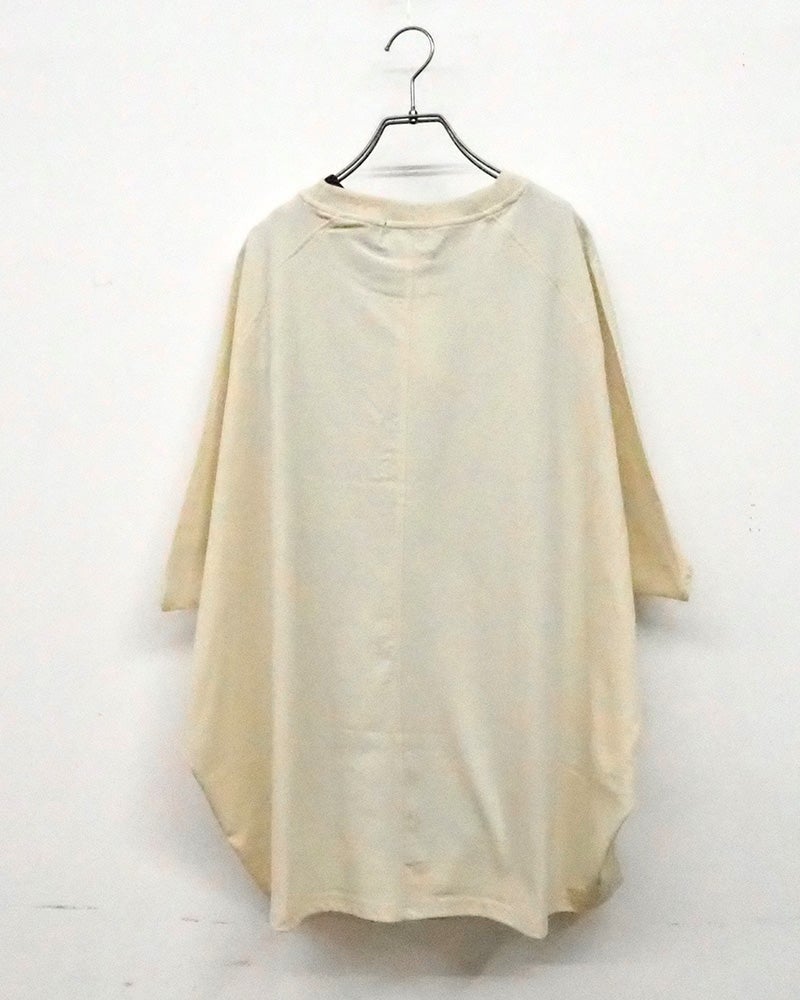 limiless リミレス 刺繍Tシャツアンサンブル 2点セット 半袖カットソー ロゴくり抜きカットワーク刺繍 配色レイヤード 首元裾のぞかせ インナーセット ドルマンスリーブ ゆったり ビッグシルエット フリーサイズ アメカジ ストリート カジュアル夏コーデ