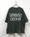 8Laboratory エイトラボラトリー ラグランロゴT 半袖Tシャツ カットソー 前後英字ロゴプリント バックプリント パウダー加工 ヴィンテージ風 袖口カットオフ 裾ドローストリング 裾絞り ラグランスリーブ コットン天竺 綿100％ フリーサイズ ゆったり ストリートアメカジ夏コーデ