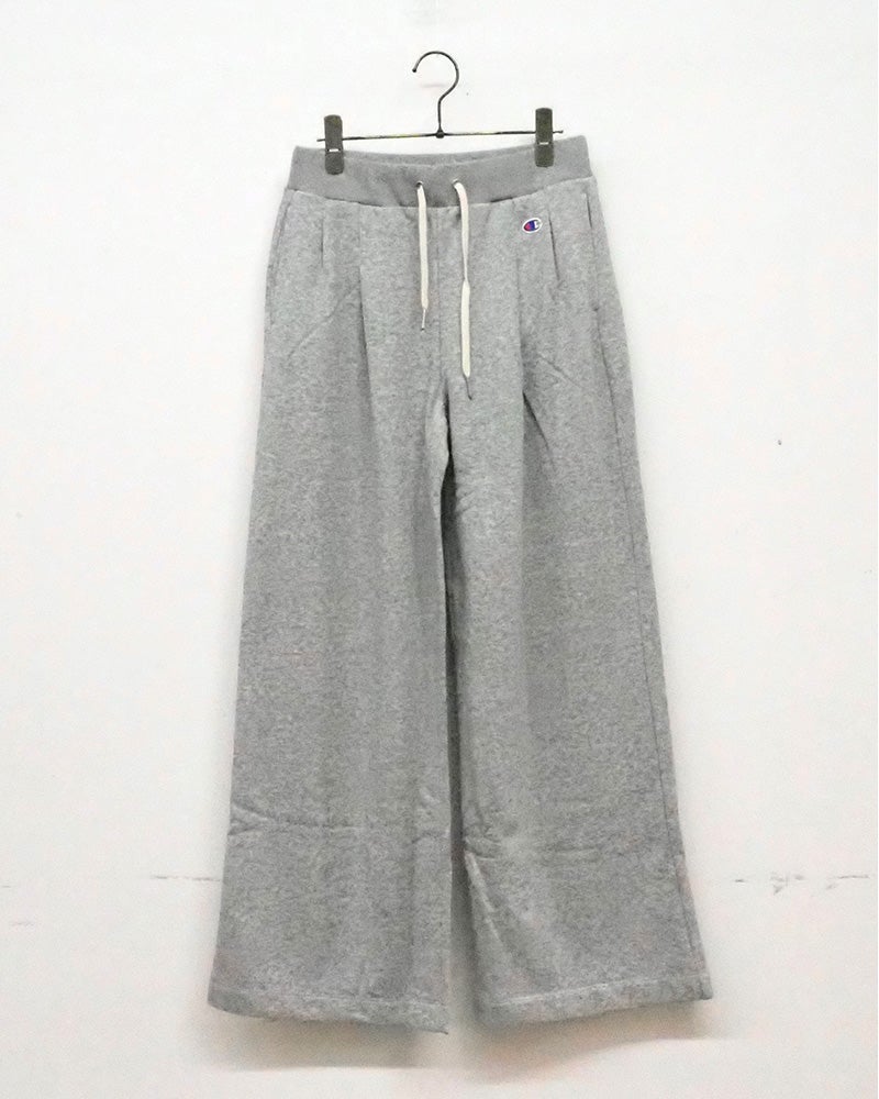 Champion チャンピオン スウェットパンツ ワイドスウェットパンツ フロントタック 裏毛 サステナブル USAコットン イージーパンツ ウエストコード セットアップ対応 ワイドシルエット ユニセックス レディース ゆったり 体型カバー カジュアル ストリート秋冬コーデ