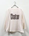 8Laboratory エイトラボラトリー 天竺パウダーラグランロゴT 長袖Tシャツ ロンT ロゴTシャツ 英字ロゴ パウダー加工 ピグメント加工 ラグランスリーブ オーバーサイズ ユニセックス メンズ レディース ゆったり 体型カバー アメカジ古着風ストリート秋冬コーデ オレンジカーキスミクロアイボリーブラウン