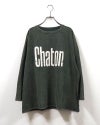 8Laboratory エイトラボラトリー 天竺パウダーラグランロゴT 長袖Tシャツ ロンT ロゴTシャツ 英字ロゴ パウダー加工 ピグメント加工 ラグランスリーブ オーバーサイズ ユニセックス メンズ レディース ゆったり 体型カバー アメカジ古着風ストリート秋冬コーデ オレンジカーキスミクロアイボリーブラウン