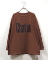 8Laboratory エイトラボラトリー 天竺パウダーラグランロゴT 長袖Tシャツ ロンT ロゴTシャツ 英字ロゴ パウダー加工 ピグメント加工 ラグランスリーブ オーバーサイズ ユニセックス メンズ レディース ゆったり 体型カバー アメカジ古着風ストリート秋冬コーデ オレンジカーキスミクロアイボリーブラウン
