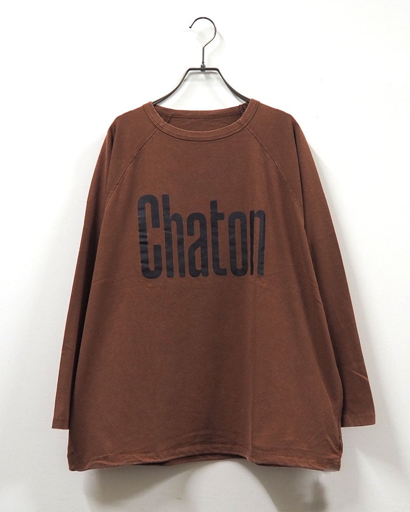 8Laboratory エイトラボラトリー 天竺パウダーラグランロゴT 長袖Tシャツ ロンT ロゴTシャツ 英字ロゴ パウダー加工 ピグメント加工 ラグランスリーブ オーバーサイズ ユニセックス メンズ レディース ゆったり 体型カバー アメカジ古着風ストリート秋冬コーデ オレンジカーキスミクロアイボリーブラウン